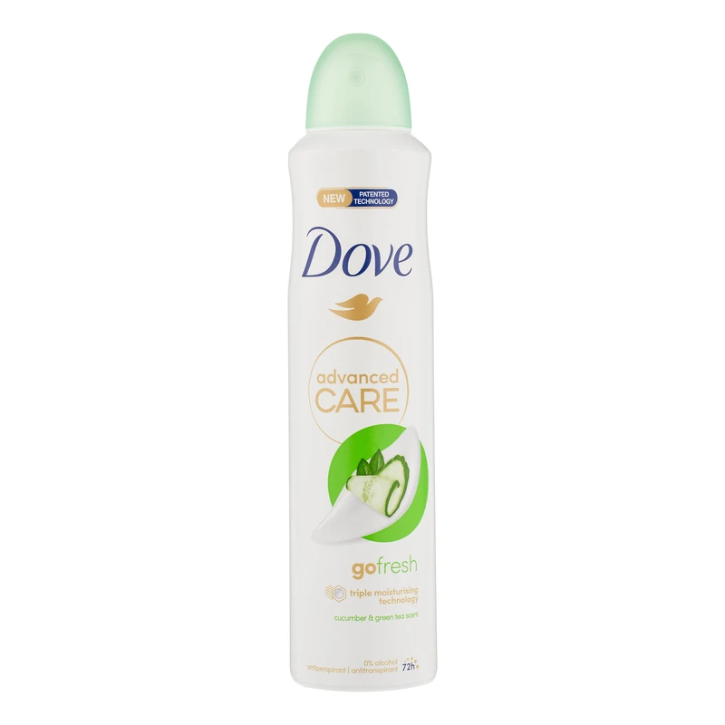 اسپری ضد تعریق زنانه داو مدل Advanced Care رایحه خیار و چای سبز با حجم 250 میلی لیتر UK