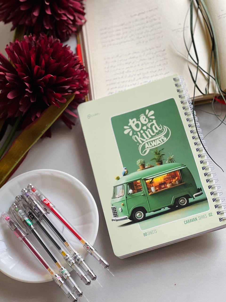 مینی دفتر 80 برگ مدل کاروان از برند Pallet کد 02