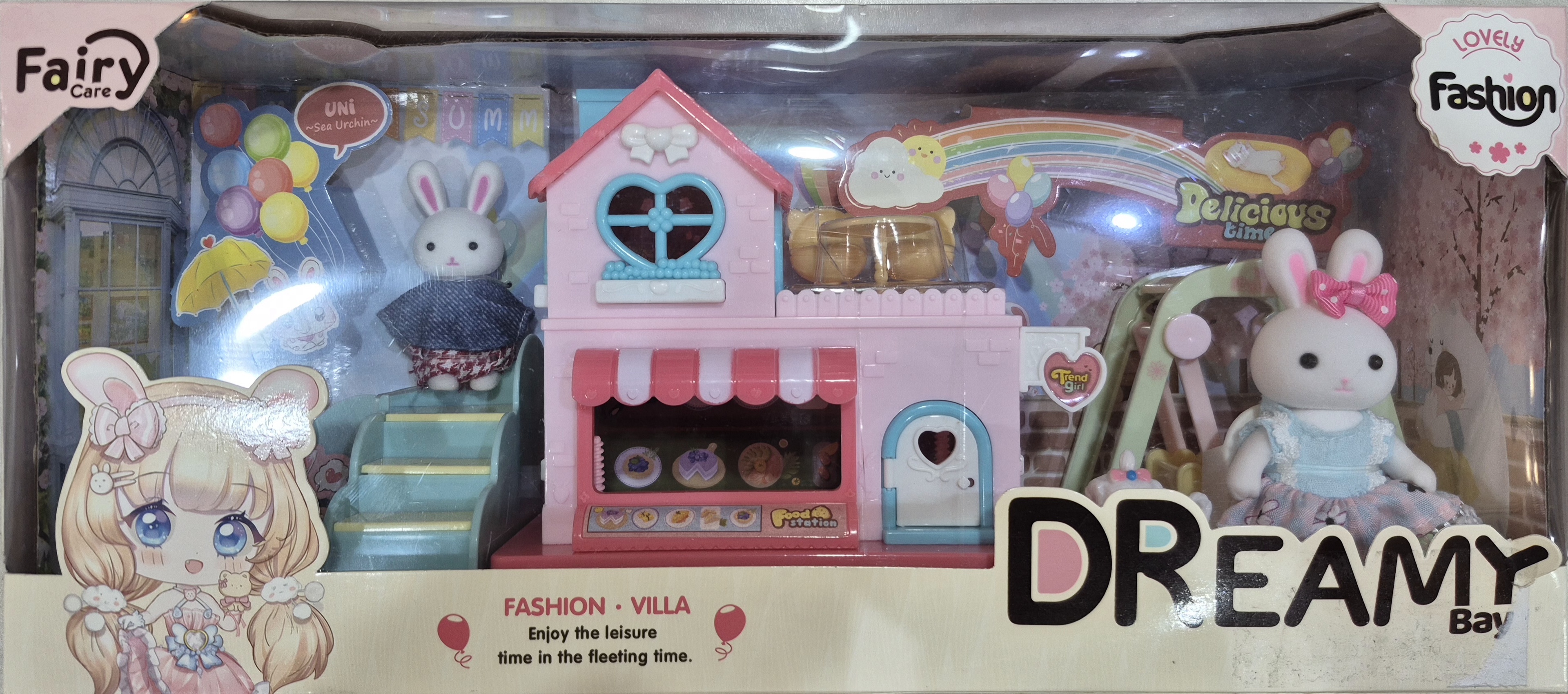 اسباب بازی ست Dreamy خرگوشی مدل مد و ویلا از برند Fairy Care