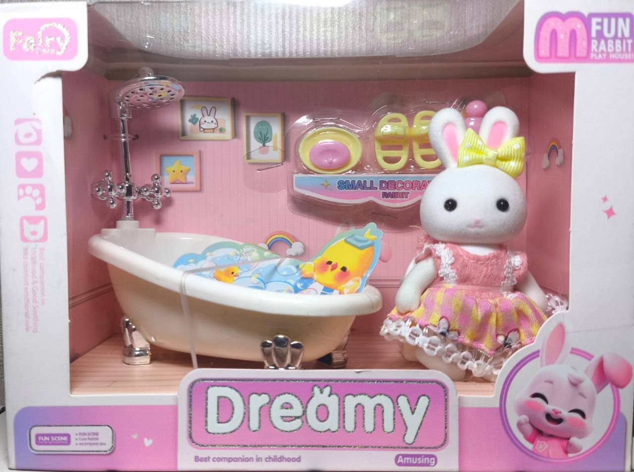 اسباب بازی ست Dreamy خرگوشی مدل حمام از برند Fairy Care