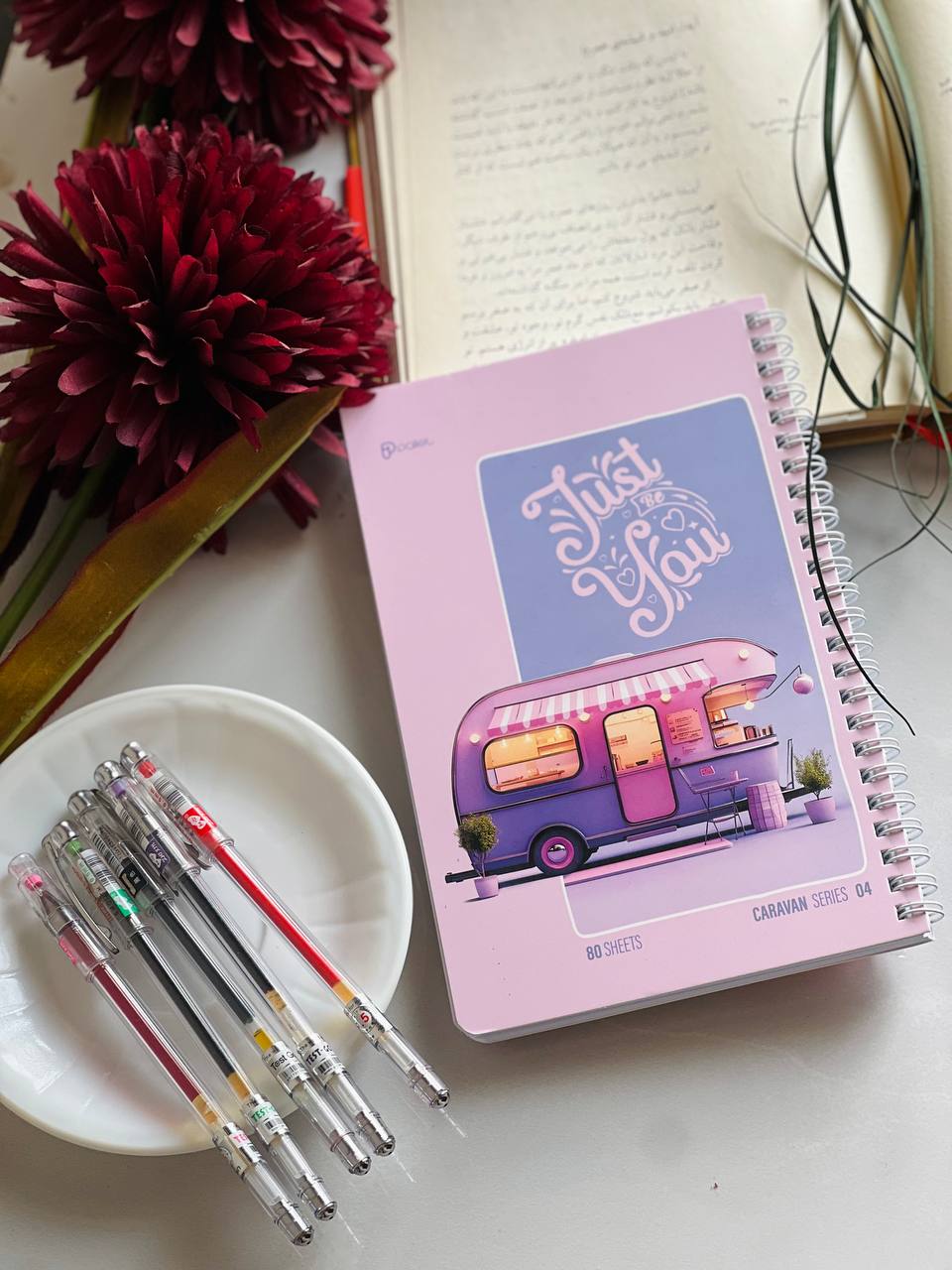 مینی دفتر 80 برگ مدل کاروان از برند Pallet کد 04