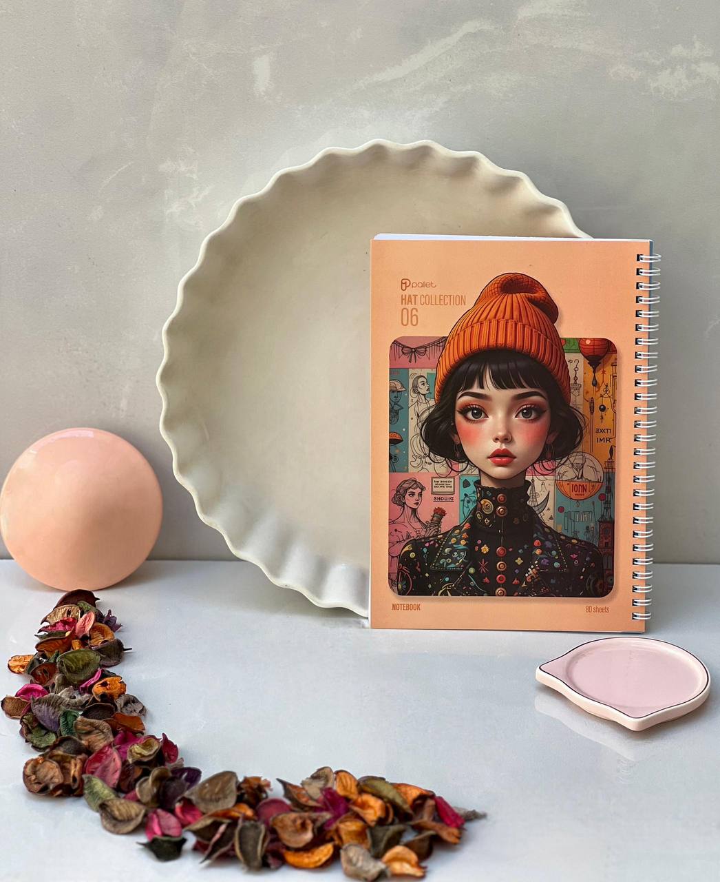 دفتر 80 برگ مدل Hat از برند Pallet کد 06