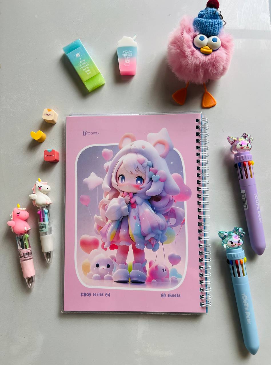 دفتر مجلد 60 برگ مدل Kiko از برند Pallet کد 04