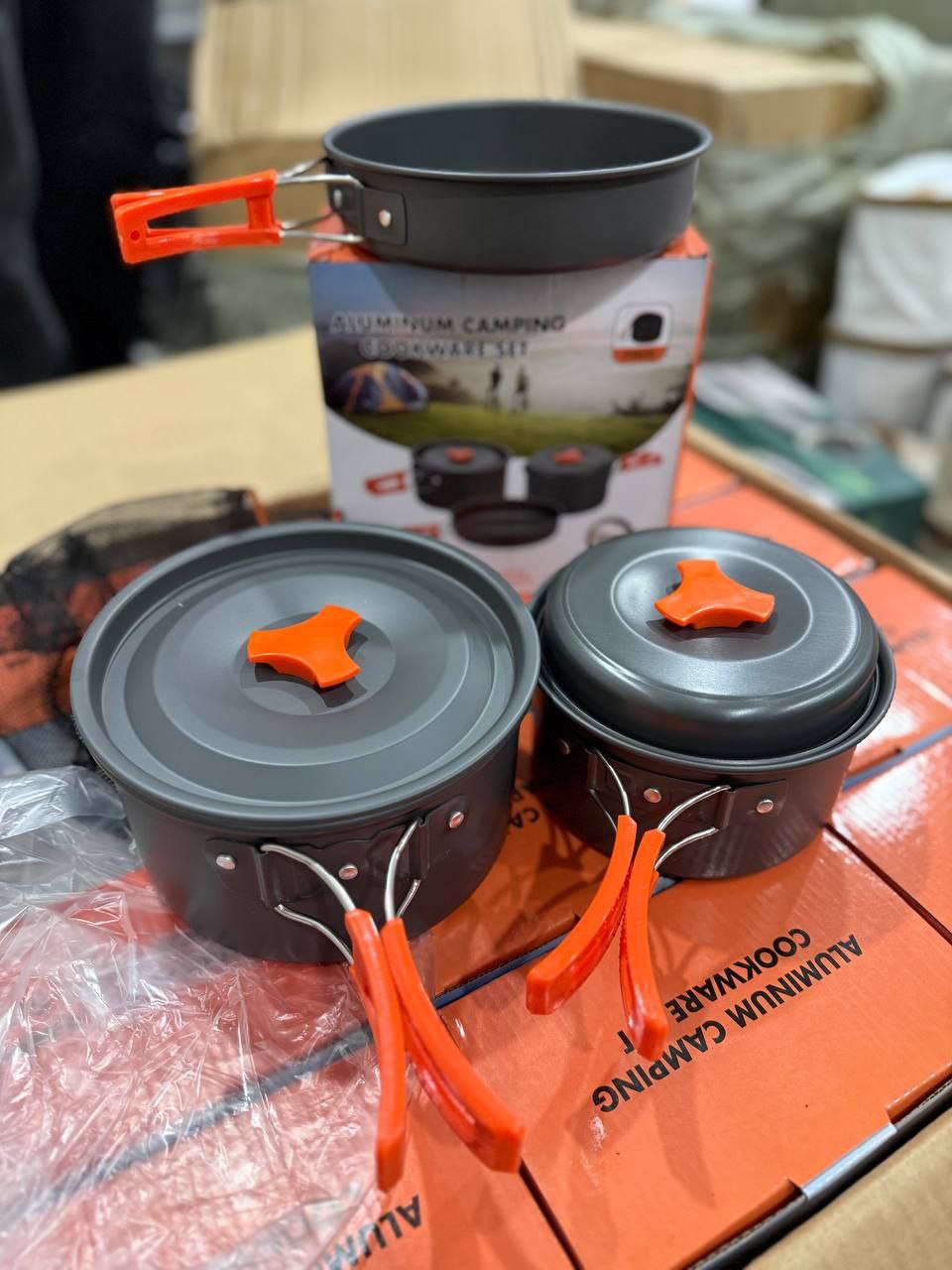 ست ظروف آشپزی آلومینیومی کمپینگ