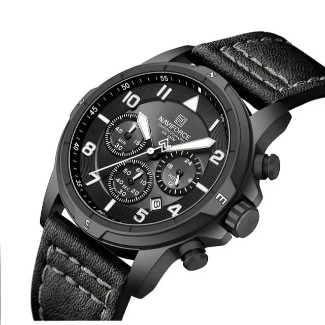 ساعت مردانه برند نیوی فورس مدل Naviforce NF 8077 رنگ مشکی