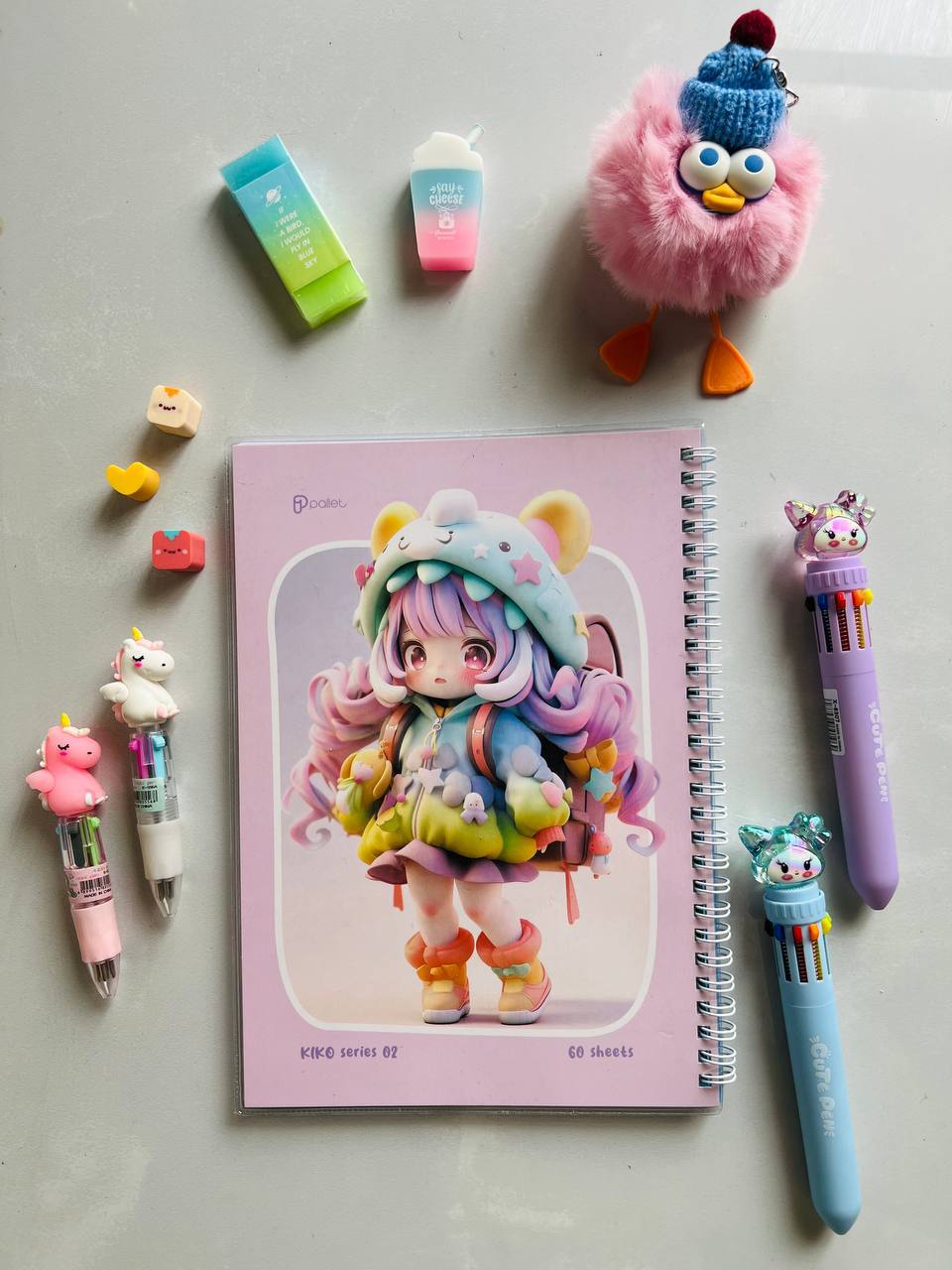 دفتر مجلد 60 برگ مدل Kiko از برند Pallet کد 02