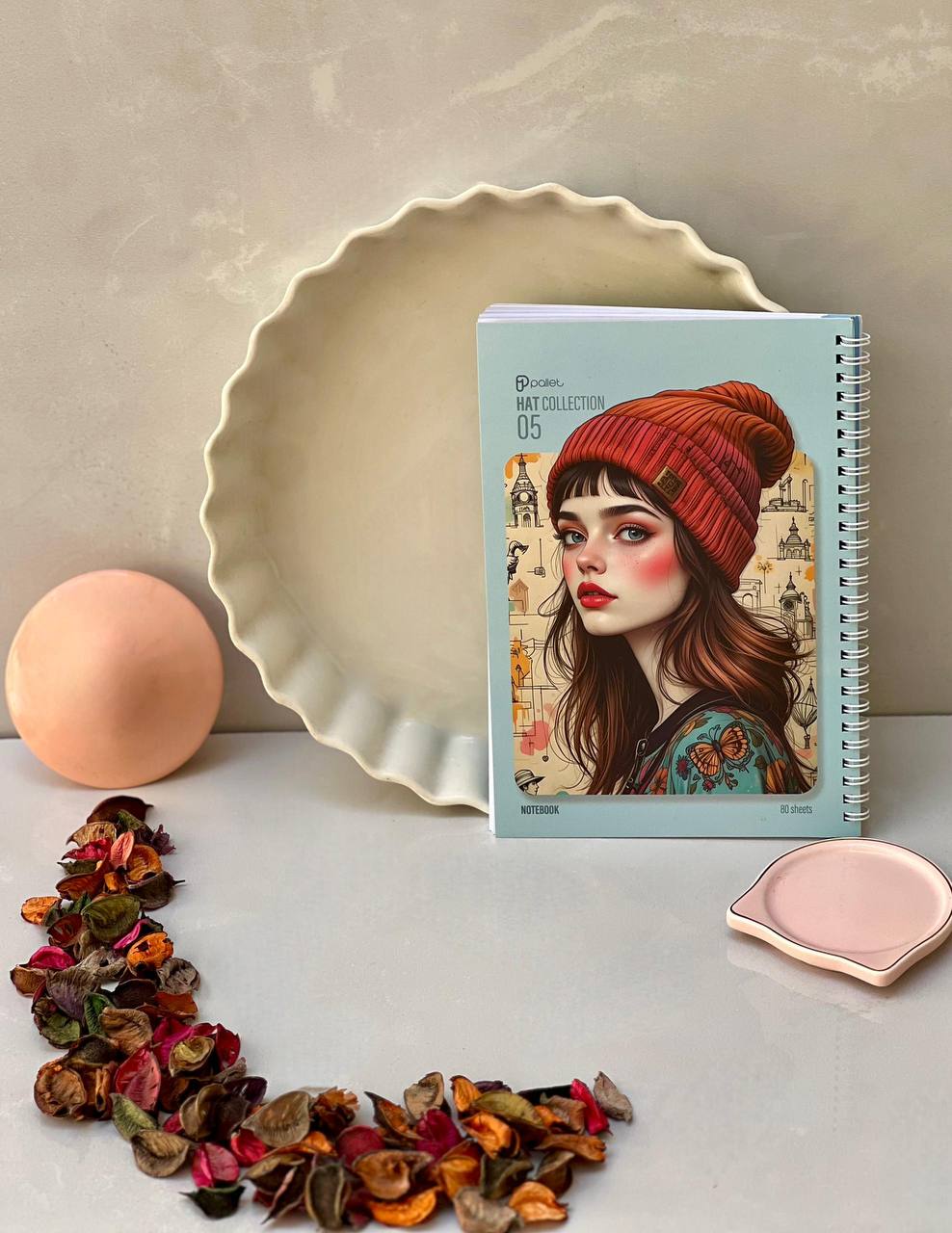 دفتر 80 برگ مدل Hat از برند Pallet کد 05