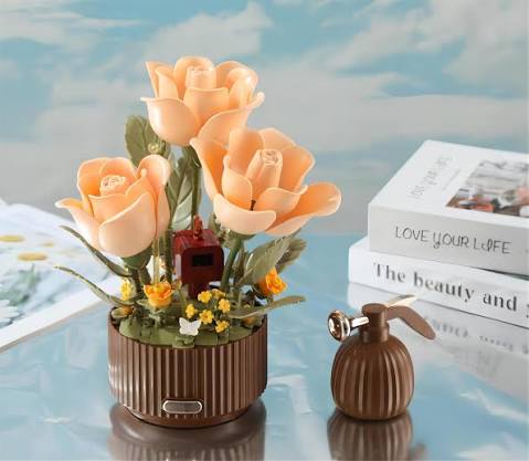 کیت ساختنی رومانتیک باغ نجواهای گل رز (نور؛ موزیک و باز شدن گل ها)